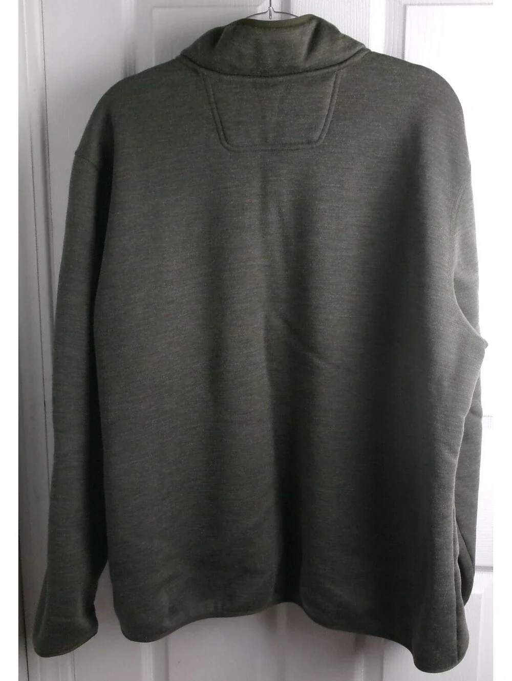 The North Face Sherpa Lined Snap Neck Pullover Jacket Olive Green XXL